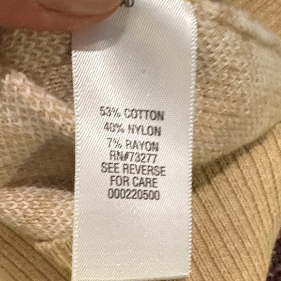 Tan Houndstooth woMen's Sweater xxl - Picture 5 of 5